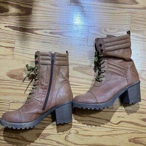 Dollhouse Heeled Combat Boots